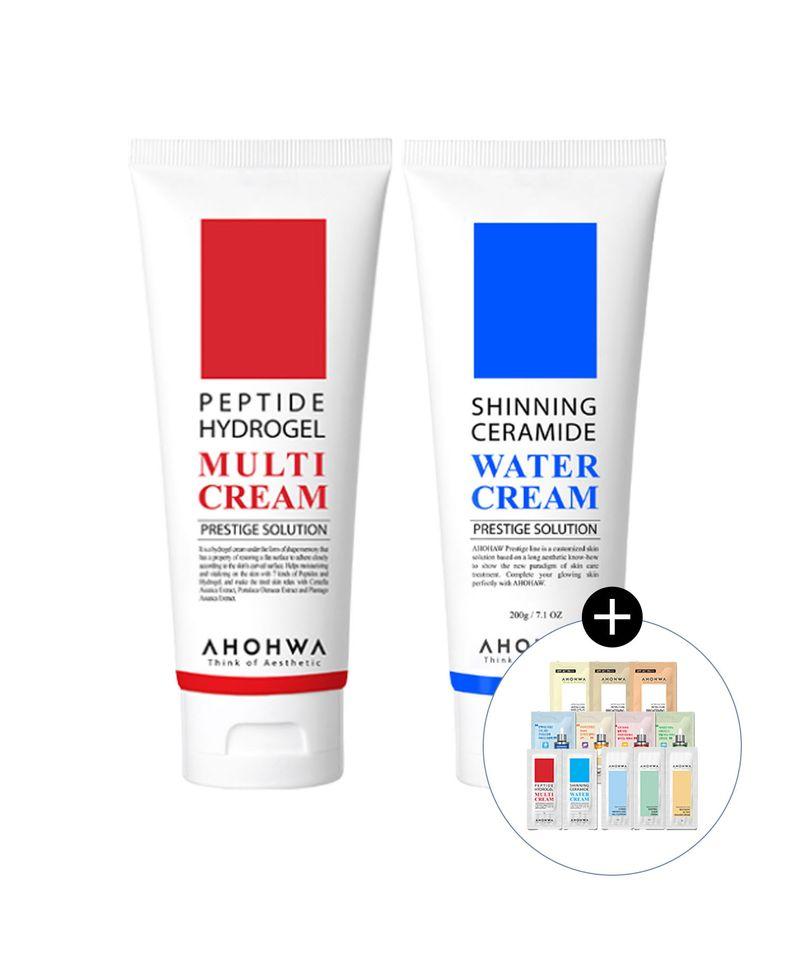 Shining Ceramide Water Cream & Peptide Hydrogel Multi Cream Set