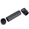 Waterproof Aluminum Pill Box Case Organizer Outdoor Medicine Holder (Black)