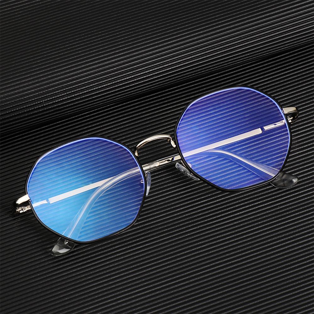 Classic Eye wear Metal Vision Care Anti-blue Light Glasses Eyeglasses Myopia Optical Mirror
