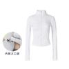 Sunscreen Clothes Pilates Yoga Clothes Jacket Slim Stand-up Collar Zipper Fitness Clothes Running Quick-drying Breathable Sports Top