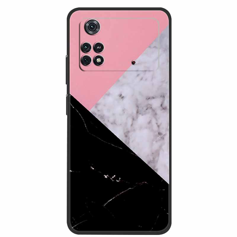 For Poco X4 Pro 5G Case Poco M4 Pro 2022 Marble Silicone TPU Back Cover for Xiaomi Poco M4 Pro 4G Phone Case Poco X4 Pro 5G Capa