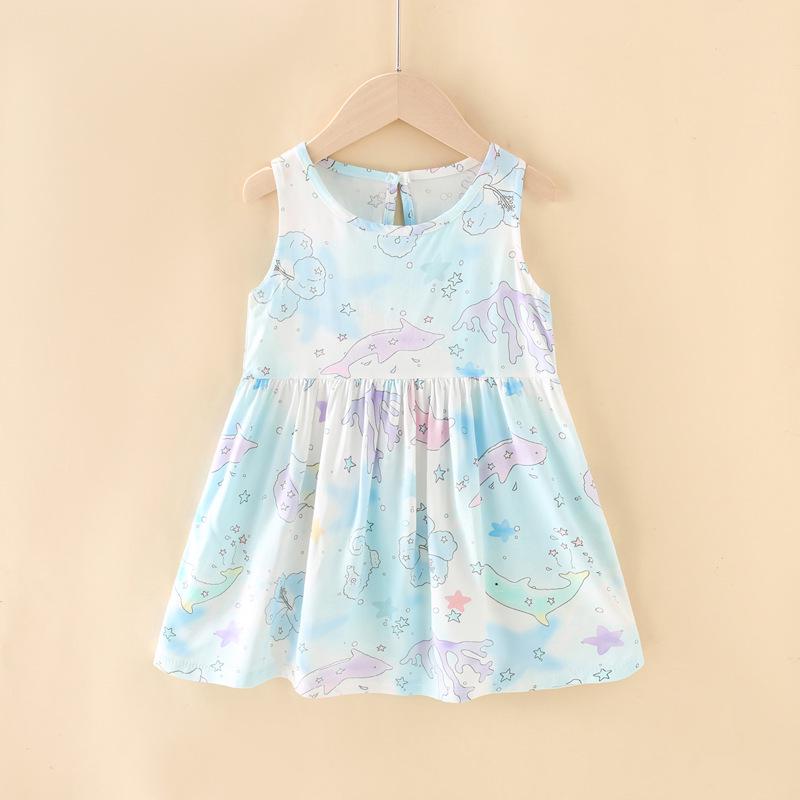 Mädchen Blumen Baumwolle Sommerkleid 2025 - Kleinkind & Baby Trageweste