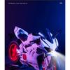 1/10 Ducati V4S S1000RR H2R Alloy Die Cast Motorcycle Model Vehicle Collection Sound and Light Off Road Children's Holiday Gifts