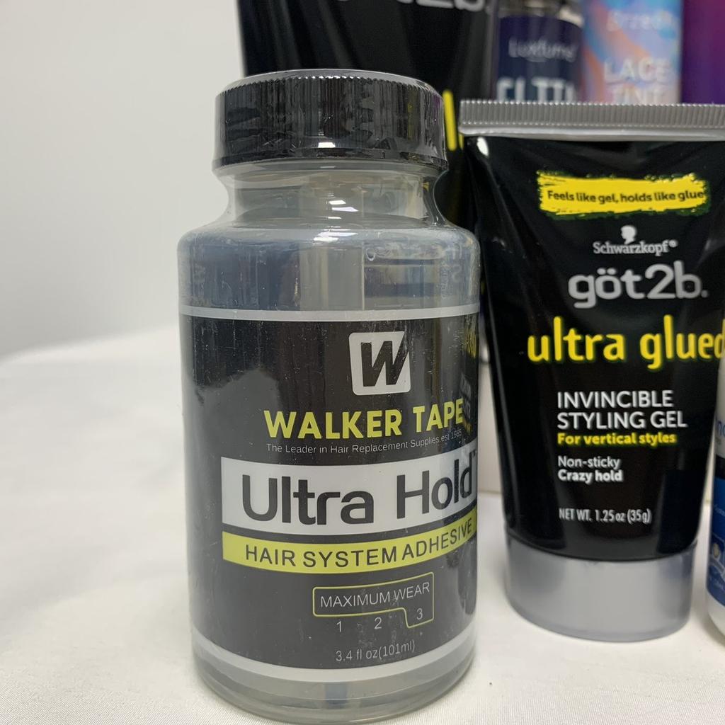 Perücken-Installationsset, Kleber, Bold Glue Remover, Wachsstift, Walker Tape, Ultra Hold Glue, Got 2b Klebespray für Haarverlängerungen