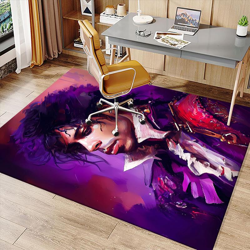 Purple Rain4 Printed Absorbent Washable Carpet, Non-Slip Bathroom Mats, Kitchen Rugs, Yoga Mat,Living Room Entrance, Camping Picnic Rugs