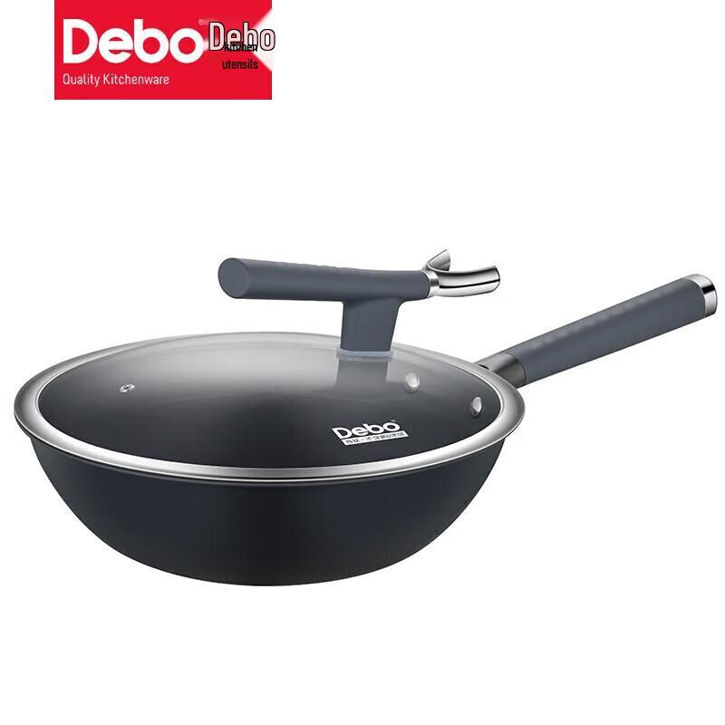 

Debo Palage Titanium Stainless Steel Wok with Steamer Rack