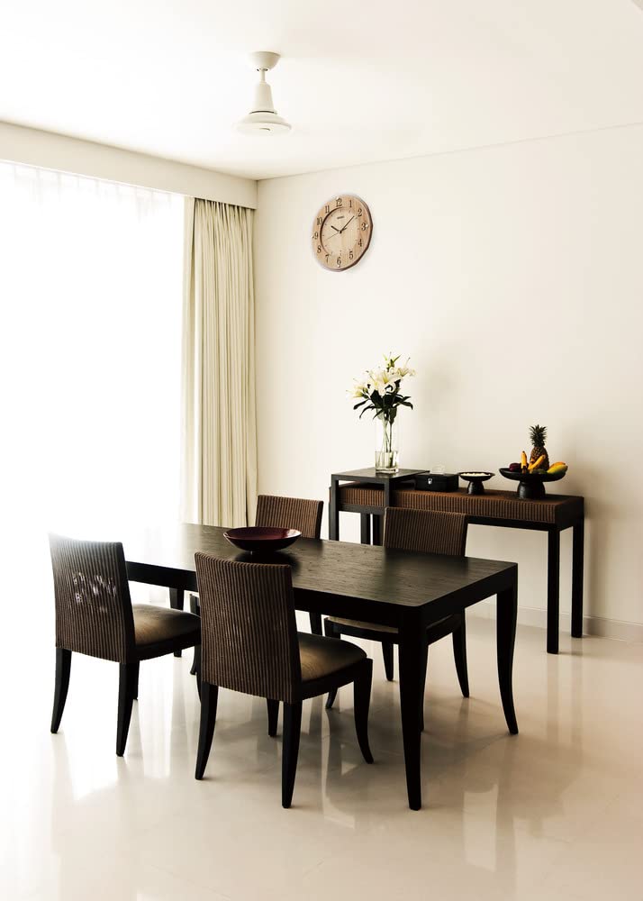 Seiko Clock Wall Clock Radio Wave Light Brown Wood 340 x 340 x 47mm KX270B