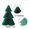 3Pcs Origami Christmas Tree Ornament Honeycomb Christmas Tree Paper Christmas Tree for Halloween Garden Indoor Home Decor