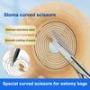 Ostomy Bags Scissors Round Head Curved Design For Prevent Puncturing Of The Bag Body Medical Scissors Stoma Care Accessories