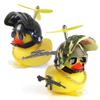 Set of 2 Duck Bicycle Lights and Bells Helmet with Sunglasses Helmet Replaceable Cycling (Camouflage Propellers) + (Lights Up, Batteries, Cute, Fun,