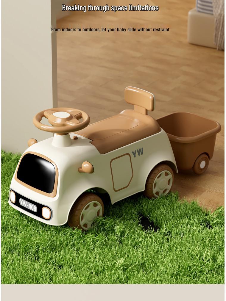 4-in-1 Toddler Scooter: Balance Bike, Walker, and Twist Car for Ages 1-3