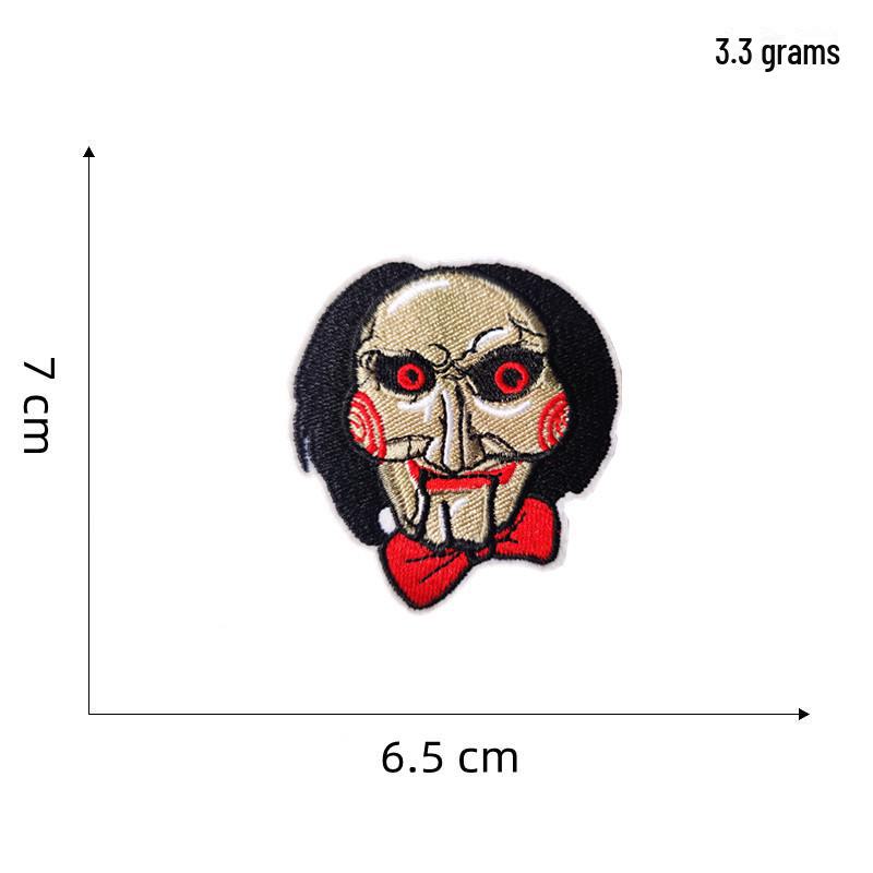Skull Punk Anime Embroidered Cloth Patch