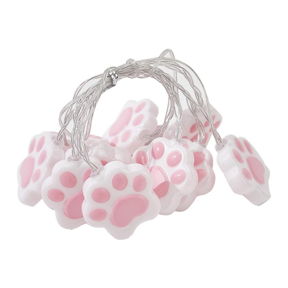 Cat Paw Fairy String Lights PVC String Lamp High Quality Garden Lamp  Outdoor Courtyard