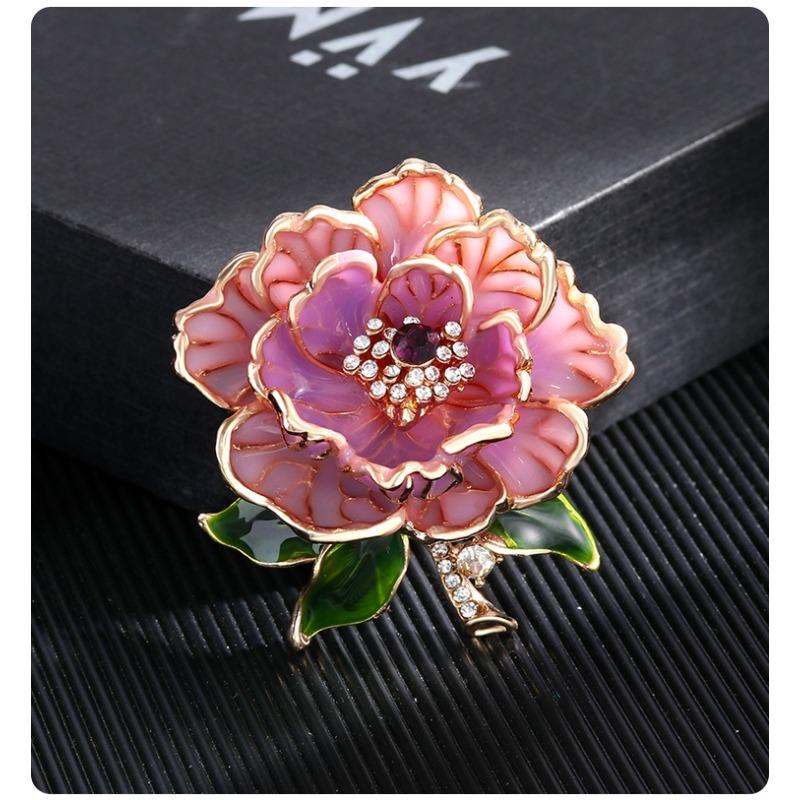 High Grade Peony Flower Brooch, Female High Sense, China-Chic, Chinese Style, Classical Brooch, Pin, Flower Cheongsam and Han Clothing Accessories