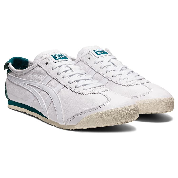 Onitsuka Tiger Mexico 66 Synthetic Leather Casual Low-Top Lifestyle Shoes Unisex sneaker White Green 1183B781-102