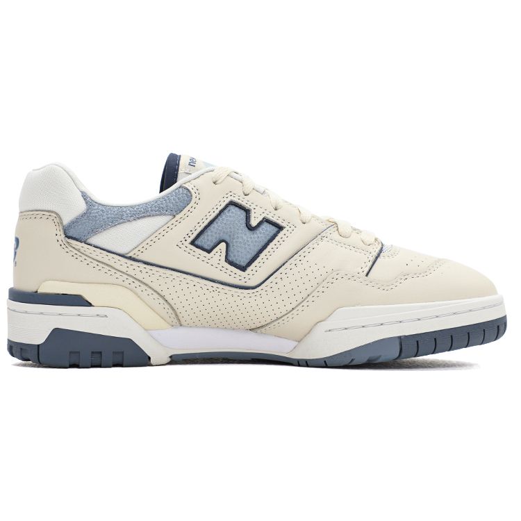 New Balance 550 Beige Vintage Indigo Unisex Sneakers Cream White BB550PLA