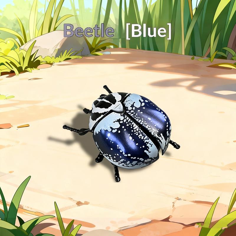 1/3Pcs Simulation Animals Home Desk Decoration Accessory Laser Dazzle Clockwork Big Beetle Model Unique Kids Gift Idea