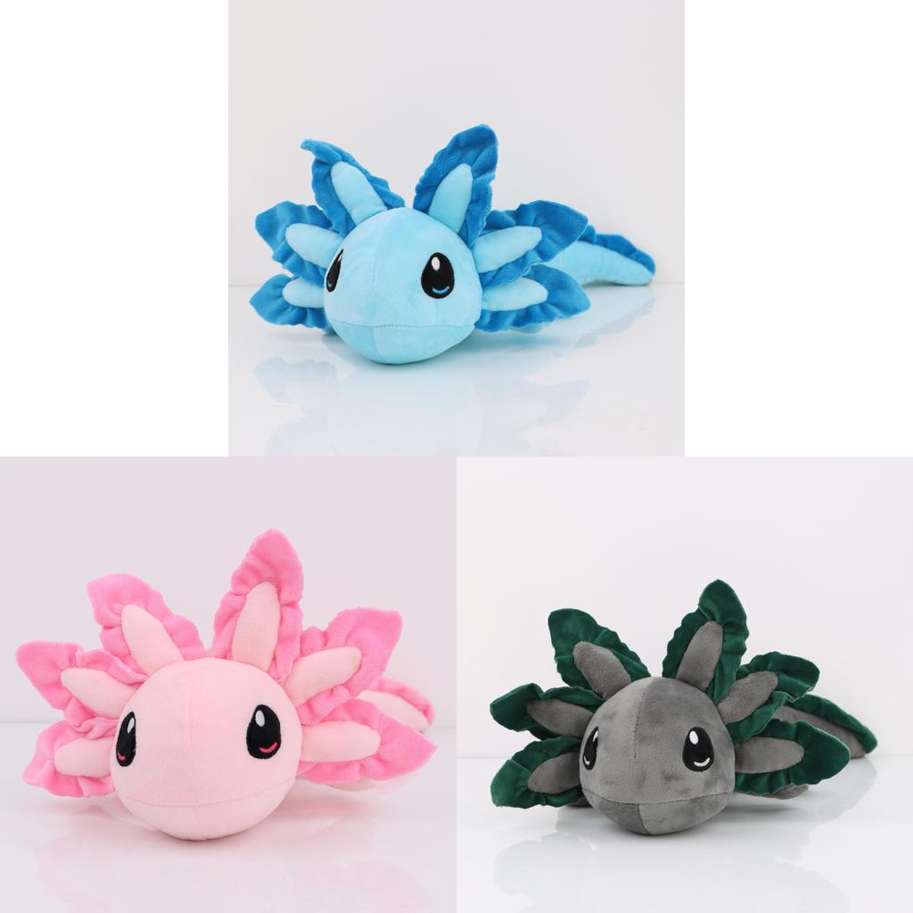 Axolotl Plush Dinosaur Toy For Kids Soft Water Crystal Fabric Gift For Children