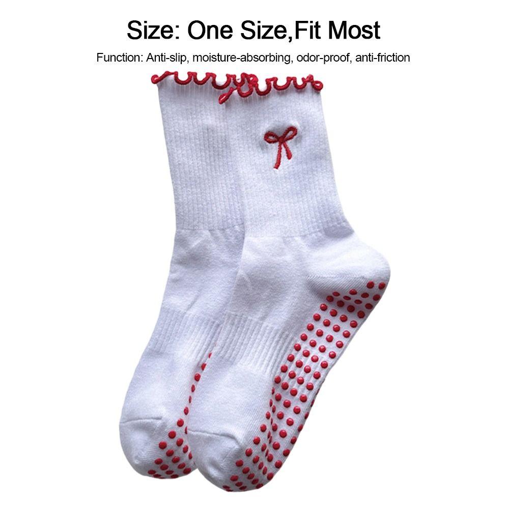 Rutschfeste Pilates-Socken Atmungsaktive Bodensocken Trendige Yoga-Socken für Damen