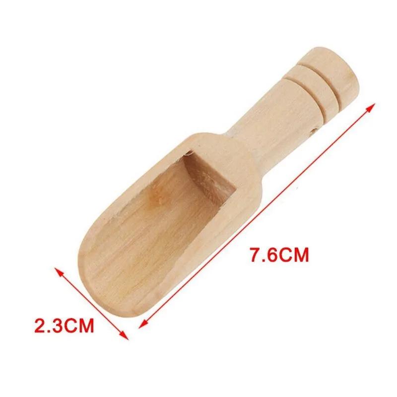 Tea Spoon Scoop Small Salt Shovels Mini Scoop Wooden Teaspoon Milk Powder Scoops Teaware Accessories Spoon