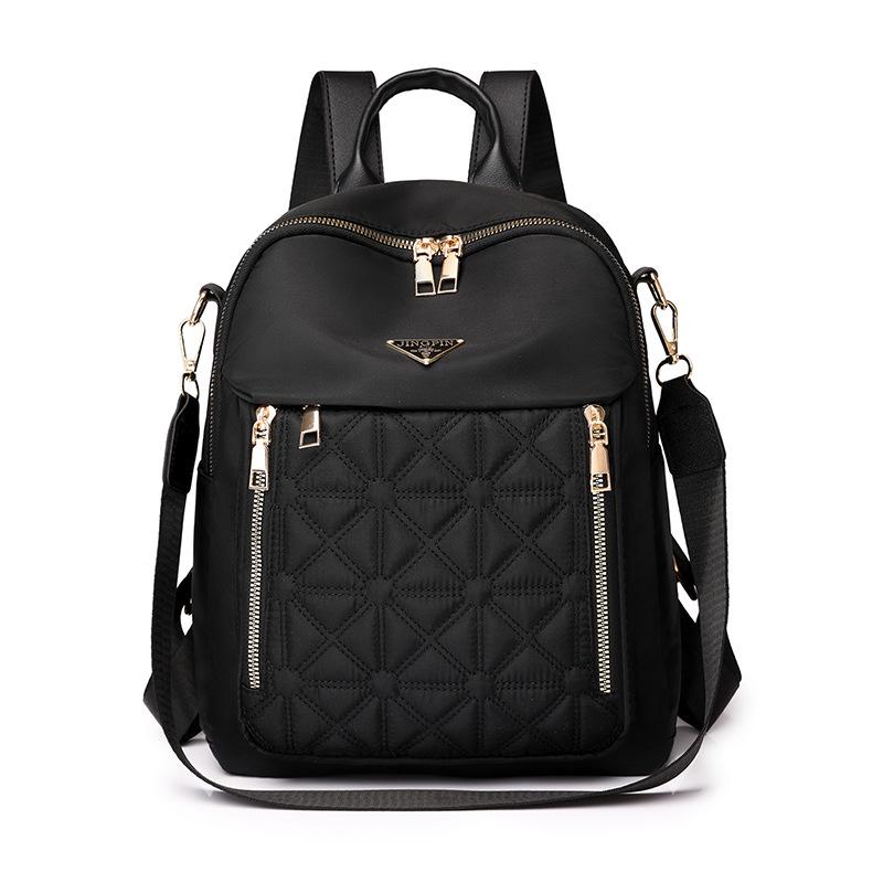 

Модный рюкзак из ткани Оксфорд с принтом, женский, повседневный, для путешествий чёрный