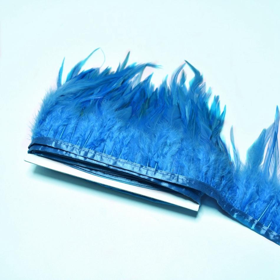 10Meters Natural  Feathers Trim Ribbon Sewing Clothes Handwork Feathers Party Wedding Plumas Crafts DIY Decoration 10-15cm