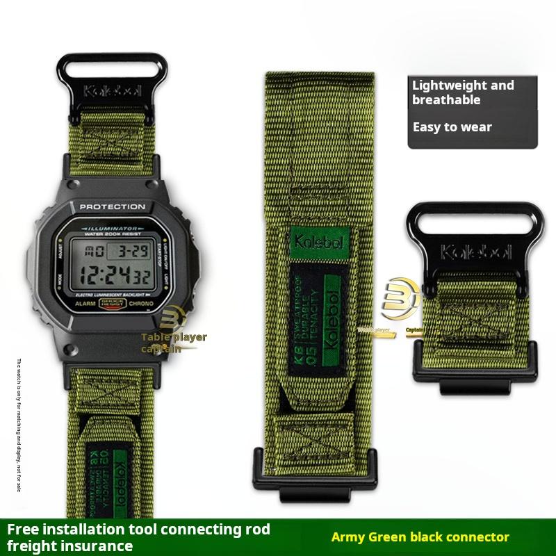 Dw-5600 Sportovní Nylonový Řemínek na Hodinky Pánský Pro Casio Gshock GM-5600 Dw5600 gw-m5610 GA2100 Plátěný Řemínek Kovový adaptér Příslušenství