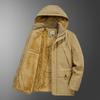 Men's Fleece Thickened Large Size Loose Middle-aged and Young People's Cotton-padded Clothes Outdoor Tooling Cotton-padded Jacket