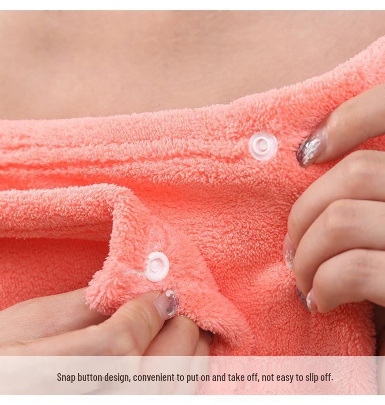 Women's Plus Size Coral Fleece Bath Skirt with Spaghetti Straps - Thick and Extra Large Wearable Bathrobe