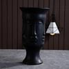 Nordische Keramik-Gesichtsvase Modernes Wohnzimmer Lippenblume Leichter Luxus Ausdruck Halbes Gesicht Dekoration Heimdekorationszubehör