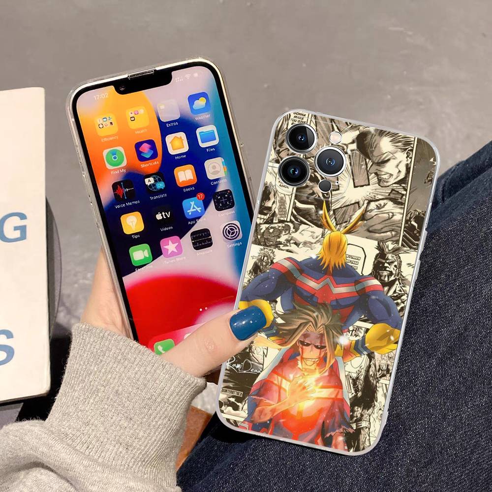 Vintage Anime My Hero A-Academia For IPhone 17 16 15 14 13 12 11 Pro Max Plus Phone Case High End Silicone