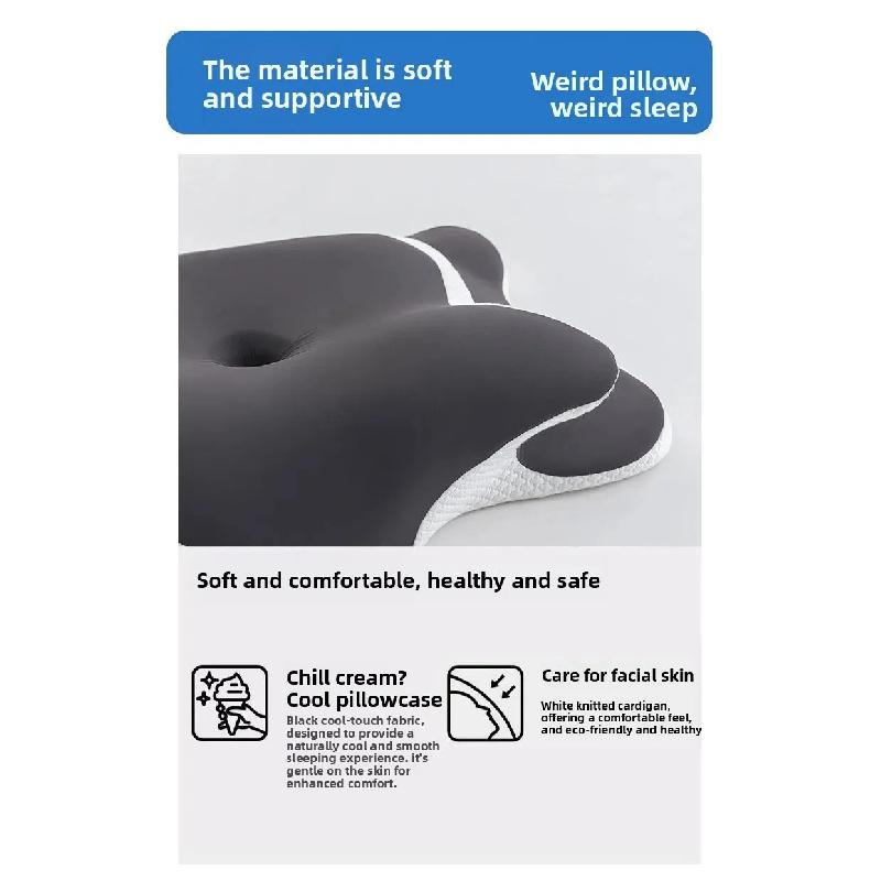 Cervical Pillow for Neck Support Ergonomic Butterfly Memory Foam Pillows for Sleeping Side Back Stomach Orthopedic Bed Pillow