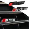 3D ABS Car Front Grille Emblem Sticker Decorative Accessories SQ Badge For 4EIY SQ3 SQ5 SQ7 SQ8 Logo Auto Styling Modification