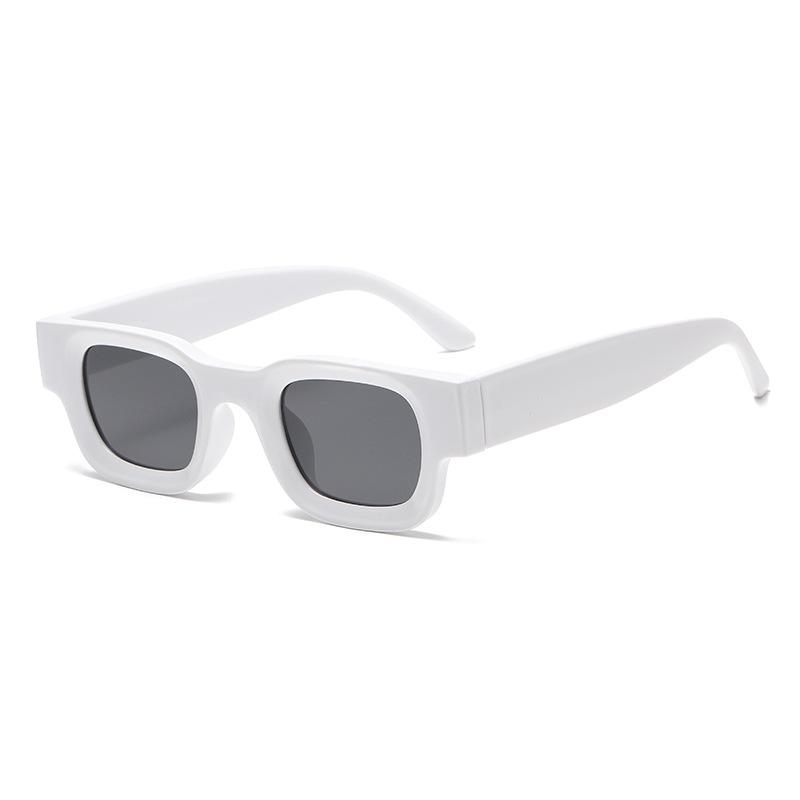 Vintage Designer Square Sunglasses Women Men Luxury Punk Concave Frame Hip Hop Eyewear UV400 Protection