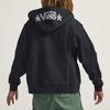 Vans X Atiba Collaboration Hooded Zip-Up Loose Long Sleeve Sweatshirt Unisex sweatshirt VN000Q77BLK