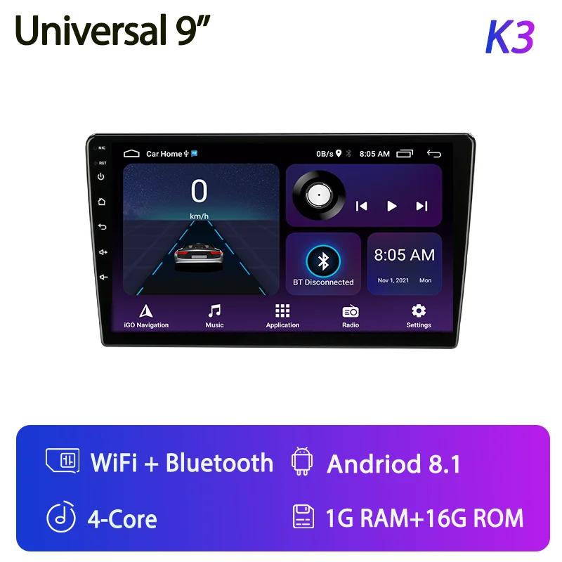 Car Radio 2 Din Android 12 Auto Carplay Universal 7" 9" Multimedia Player for Nissan Honda Toyota Lada Volkswagen Hyundai