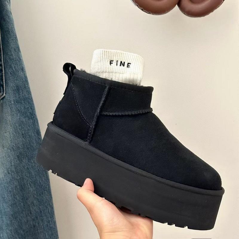 Henan Sangpo snow boots high quality i fur integrated short tube warm fashion cotton shoes new