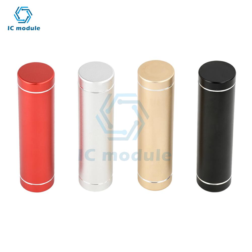 18650/21700 Power Bank Case Kit Cylindrical Aluminum Alloy Welding-Free Type C Mobile Power Supply Kit 5V2A Fast Charge
