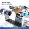 ZONESUN ZS-TB805 Semi-automatic Bottle Stick Mark Labeling Machine PET Plastic Cans Lighter Water Milk Juicer Hexagon