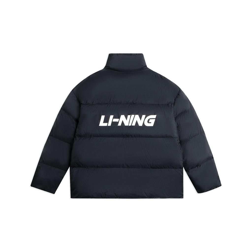 Li-Ning Graphic Short Down Jacket 'Black' Men's AYMS337-1