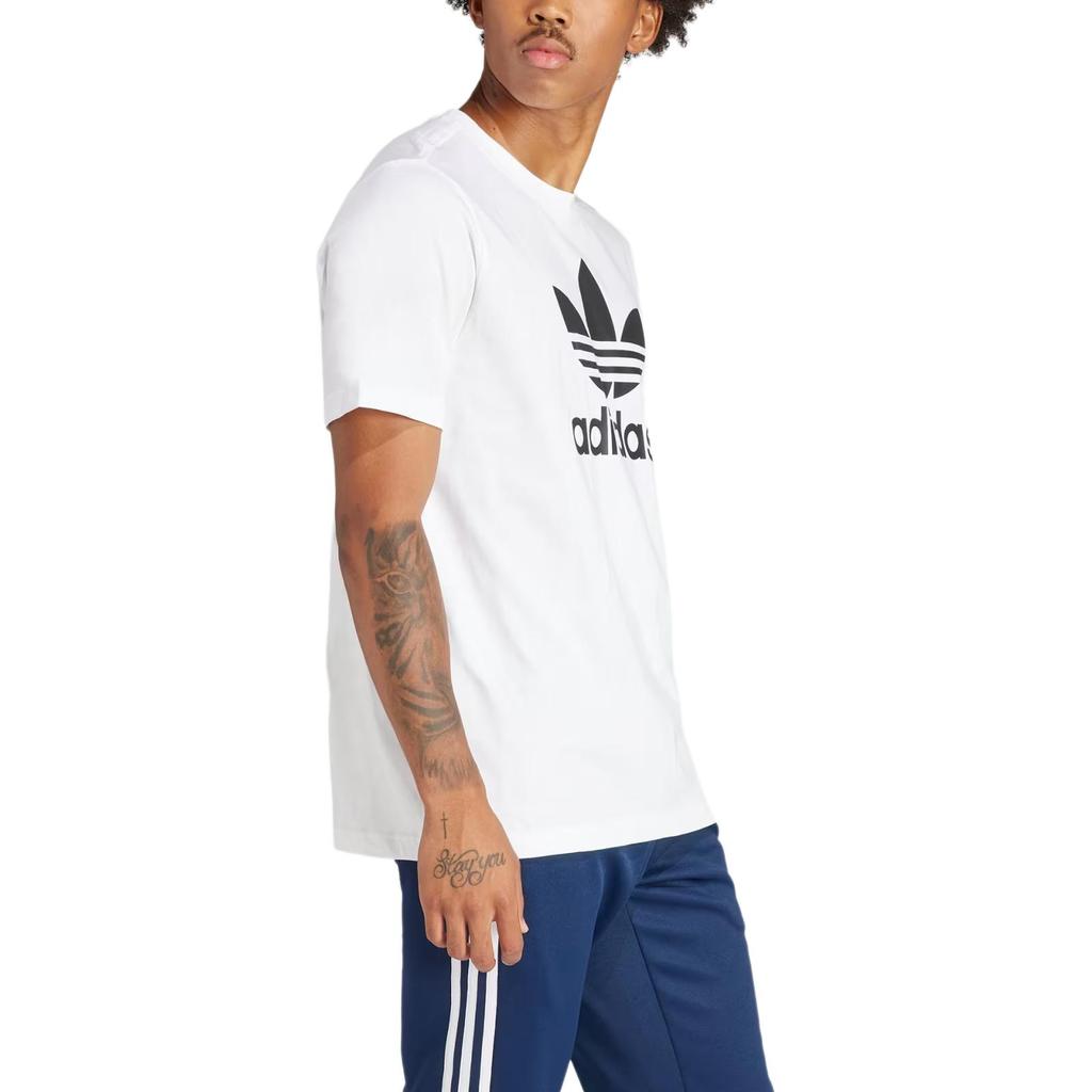 adidas Adicolor Trefoil Tee White Men Streetwear IV5353