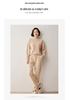 2026 Women's Plus Size Cable Knit Wool Sweater - Semi-High Neck, Thick and Loose Fit for Autumn/Winter