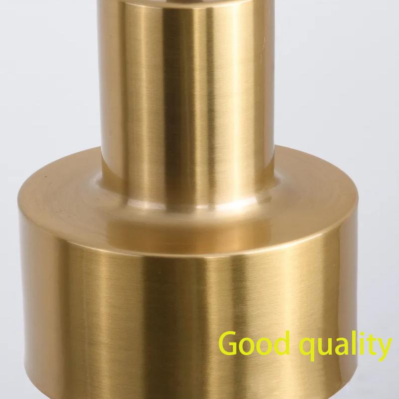 Nordic single head chandelier golden small suspended lamp for home bedroom bedside bar clothing store cafe pot lid creative lamp