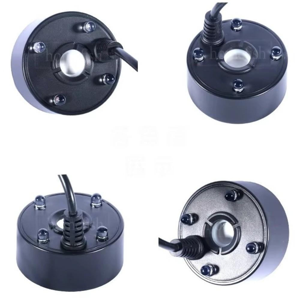 Neuer 5V USB-Nebelmacher Bunte Lichter 4 LED-Lichter Vernebler Nebelgenerator Blasenmacher Zerstäubungsköpfe Zerstäuber Kopf Aquarium