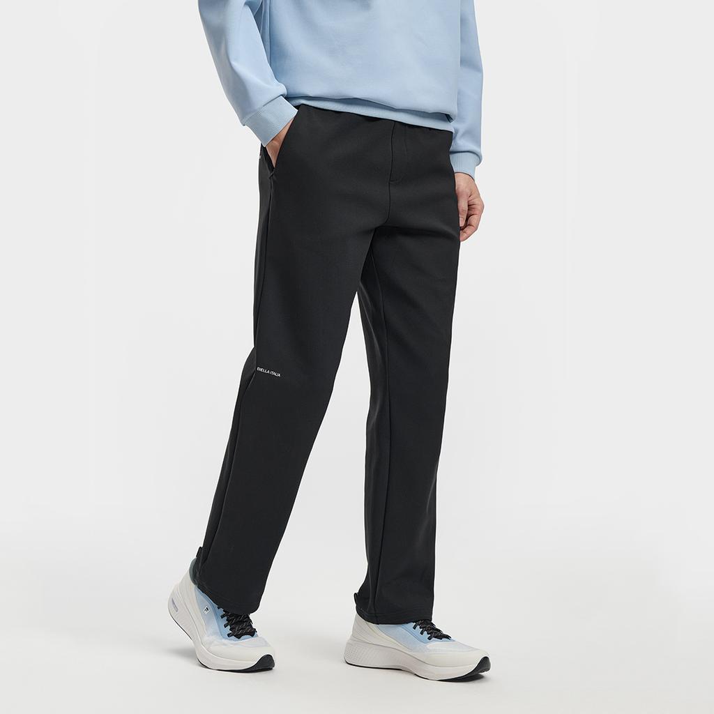 Fila Fitness FW25 Loose Knit Drawstring Solid Color Casual Pants Men Bottoms A11M611621F-BK