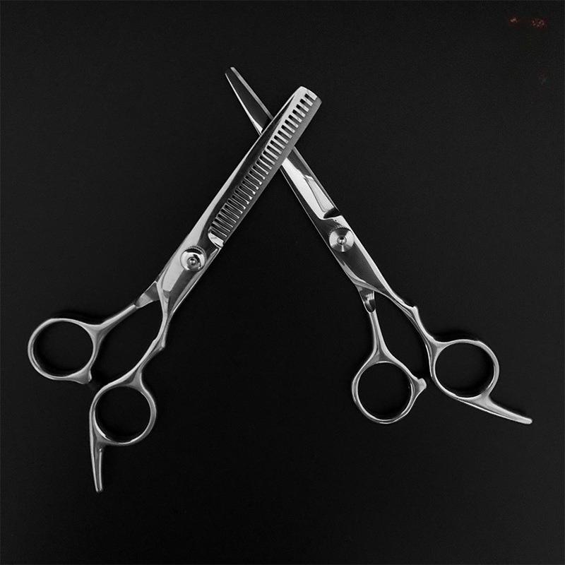 1Pc Haircut Scissors Hairdressing Scissors Flat Cutting Tooth Scissors Bangs Scissors Pet Scissors