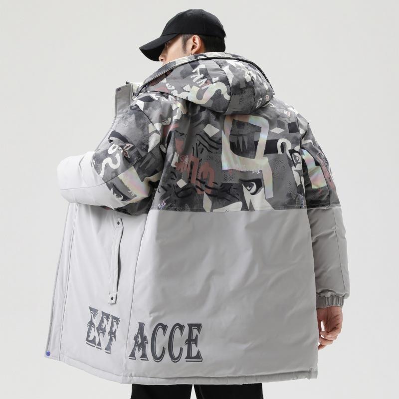 

Мужская куртка средней длины, свободная, теплая, с капюшоном, мужская рубашка XXXXL хаки