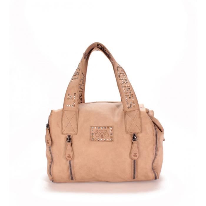 Sac - LE TEMPS DES CERISES - Fresh 1 Sable - Toile enduite - Epaule - Femme