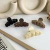 Popular Coffee Black Beige Hair Clip Frosted Large Hair Claw Crab Clips Acrylic Hairpins Geometric Shark Clip