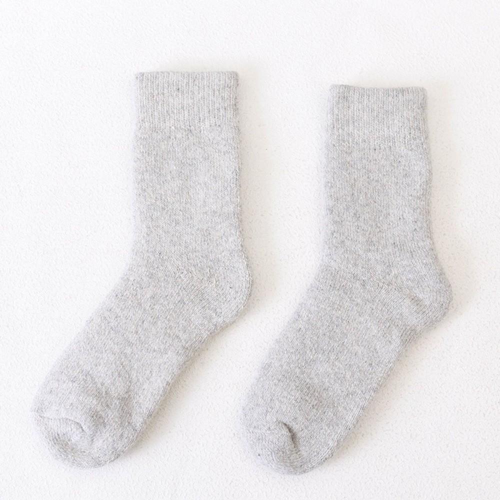 Solid Color Thermal Long Socks Breathable Stockings New Warm Socks  Winter